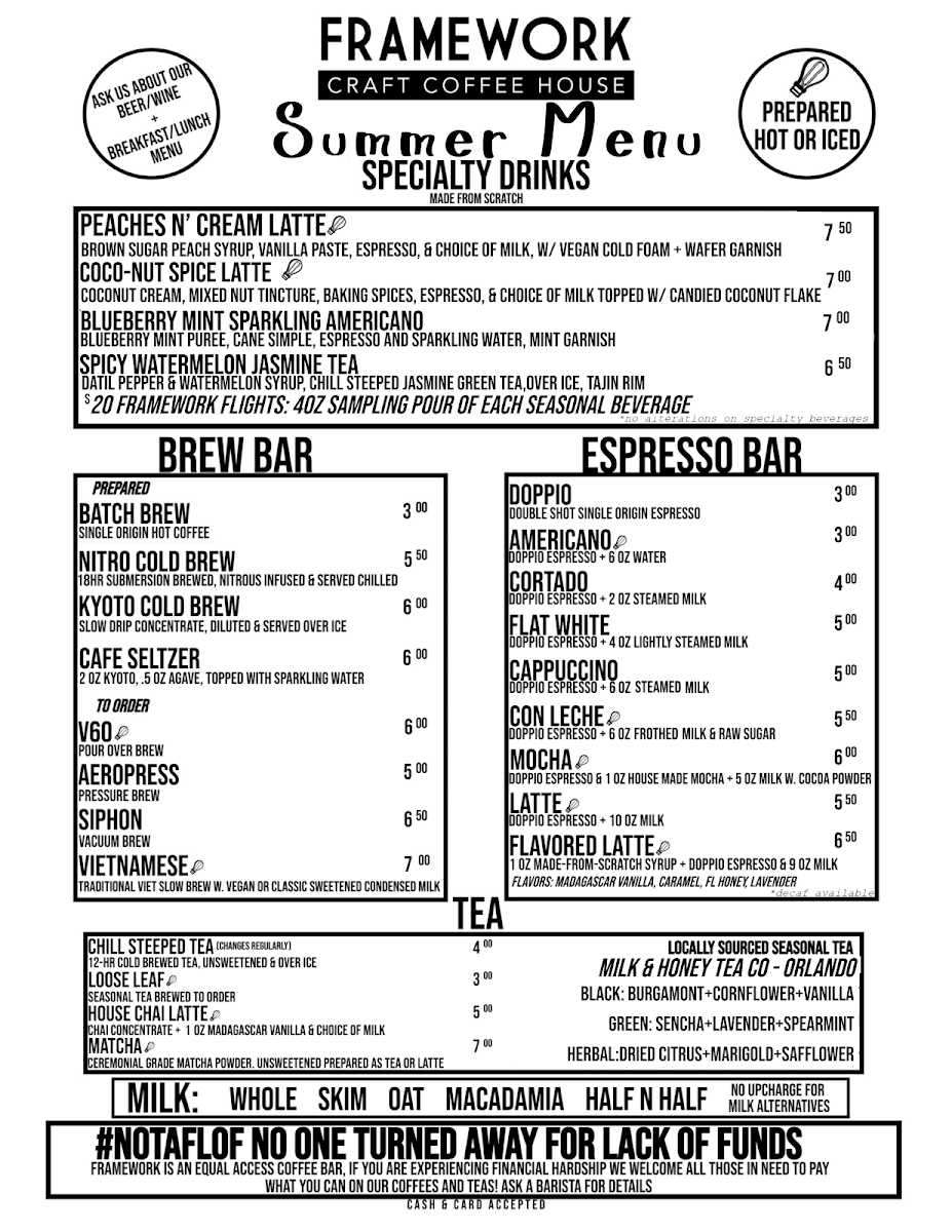 Menu Framework Craft Coffee House-2