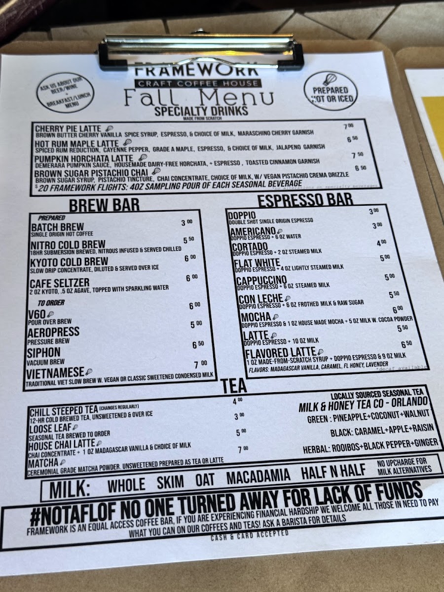 Menu Framework Craft Coffee House-3